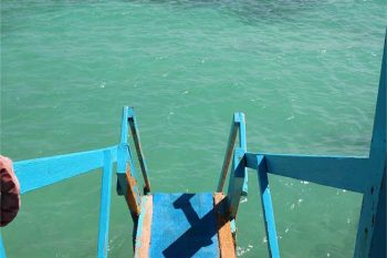Beach Side Ladder in Aruba